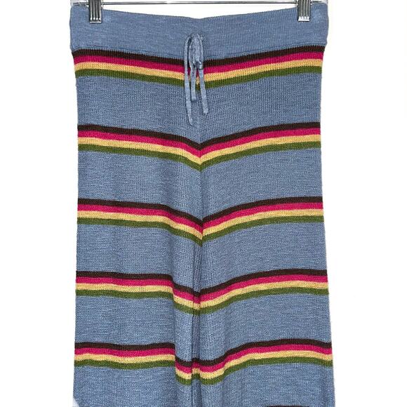 Free People FP Beach Mariner Stripe Sweater Knit Pants Size Small - Picture 5 of 13